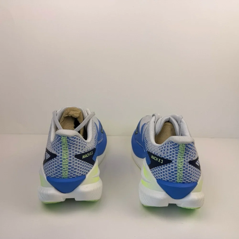 Hoka Mach X 3 Men's Running Shoes Size 10D White/Blue 1168720 CRYV Sample